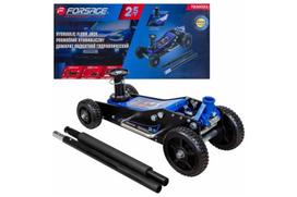 Hidraulinis domkratas su ratukais, FORSAGE, F-T830023, 2.5t, aukštis 155-665mm, du cilindrai