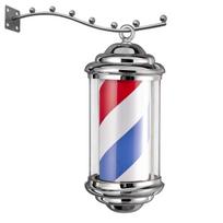 Barberio stulpas (Barber Pole) – besisukantis LED šviestuvas 38 cm, sidabrinis