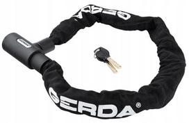 Dviračių užraktas Gerda Contra 900/6V, 90cm, juodas