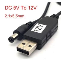 USB maitinimo įtampos linija nuo DC 5V iki 12V