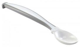 Plastikiniai šaukšteliai Thermobaby, 2 vnt., White Lily/ Grey