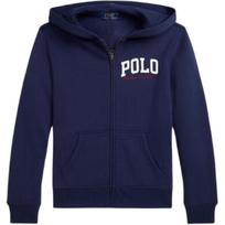 Polo Ralph Lauren Hoodie With Letter Print And Zipper Kids Hoodies Navy-Blue CWPOKNIY8021329-410 XL