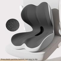 Car Non Slip Pad Memory Foam Seat Back Cushion Multipurpose Breathable Sitting Ergonomic for Gray