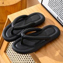 EVA Silent Wear-Resistant Non-Slip Women's Flip-Flops - High-End Summer Beach Sandals 38-39 juoda