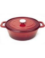 Emaliuotas ketaus puodas 3,4l raudonas - Hendi 626832