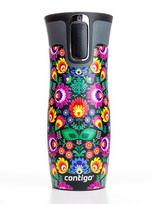 Termo puodelis „Contigo West Loop 2.0 470 ml – Folklor (Juodas Matinis)