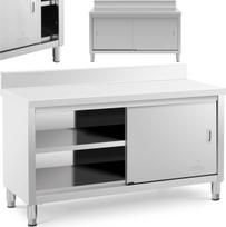 Royal Catering Sieninis stalviršis su spintele ir slankiojančiomis durimis 150 x 60 cm