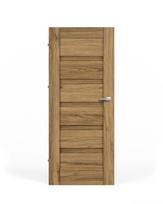 Laminuotos vidaus durys su užlaida VIVENTO PY-01, kairinės, spl. Catania oak, 2030x644x40 mm