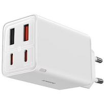 Baseus GaN6 Pro, 2xUSB-C + 2xUSB, 65W (biała) P10162701213-00