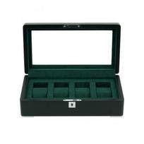 Rothenschild RS-3420-4-BL-GRE black with green velvet 4 laikrodžių dėžutė
