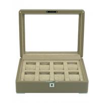 Rothenschild RS-3420-8-TAN-TAN brown with beige velvet 8 laikrodžių dėžutė