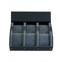 Rothenschild RS-3178-6-BL-GY Black-Grey 6 laikrodžių dėžutė