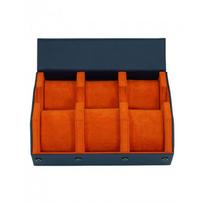 Rothenschild RS-3178-6-BLU-ORG Blue-Orange 6 laikrodžių dėžutė