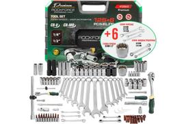 Įrankių rinkinys, ROCKFORCE, RF-41252-5 Premium, 131 vnt., 1/4'' ir 1/2'' jungtis