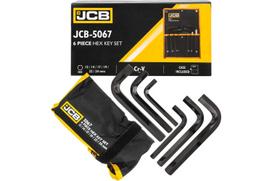 Šešiakampių raktų rinkinys L formos 6 dalys JCB JCB-5067 12-24mm