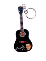 Medinis gitaros raktų pakabukas „Elvis Presley“ – duoklė, rankų darbo