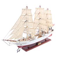 Dar Pomorza burlaivio rankų darbo modelis 82 cm – jūrinė dekoracija