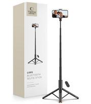 Juoda selfie - asmenukių lazka - trikojis "Tech-Protect L09S Bluetooth Selfie Stick Tripod"