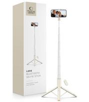Smėlio spalvos selfie - asmenukių lazka - trikojis "Tech-Protect L09S Bluetooth Selfie Stick Tripod"