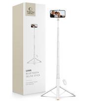 Balta selfie - asmenukių lazka - trikojis "Tech-Protect L09S Bluetooth Selfie Stick Tripod"