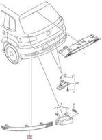 VAG ORIGINALUS OEM VW Tiguan 2008-2013 Galinis Bamperio Dešinės Pusės Žibintas Atspindys