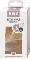 BIBS buteliuko žindukai, 2 vnt., Medium flow