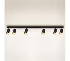 Brilagi - LED dimeriuojamas taškinis šviestuvas SELE 6xGU10/6,5W/230V juodas/auksinis