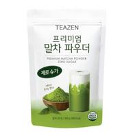 Teazen Premium Matcha Powder Zero Sugar 300g – Authentic Korean Green Tea 300g white