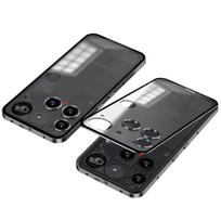 Smūgiams atsparus metalinis telefono dėklas, skirtas Nothing Phone 3, aliuminio lydinio metalinis rėmas, kietas matinis buferio dangtelis, skirtas Nothing Phone3 A024 Nothing Phone (3) pilka