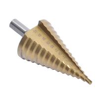 HSS padengtas titanu tiesaus griovelio pakopinis grąžtas 4-42 mm trikampio kotu kūginis grąžtas metalo ir medžio gręžimui