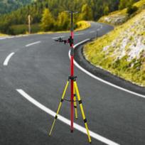 Lygio trikojis azimuto indikatoriaus stovas, tradicinis laikiklis, tvirtas geležinis daugiafunkcis nešiojamas