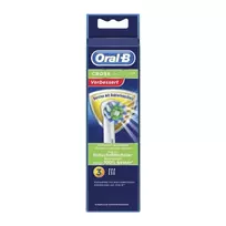 Oral-B Cross Action keičiamos galvutės 3 vnt., baltos