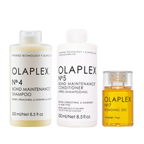 Olaplex No 4, No 5 & No 7 Set Atkuriamasis plaukų priežiūros priemonių rinkinys, 1 vnt.