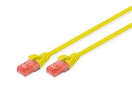 Tinklo kabelis DIGITUS CAT 6 U-UTP Geltonas 2m