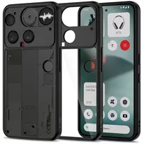Tech-Protect MagMat dėklas skirtas Nothing Phone 3 juodos spalvos ir skaidrus