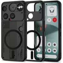 Tech-Protect MagMat MagSafe dėklas skirtas Nothing Phone 3 – juodos spalvos ir skaidrus