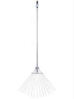 Vėduoklinis grėblys GEKO, reguliuojamas plotis 19 - 60 cm, 15 virbų, 120 cm, 19 mm skersmes kotas, a