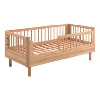 Iš ąžuolo masyvo vaikiška lovelė natūralios spalvos 70x140 cm Forrest – Vipack