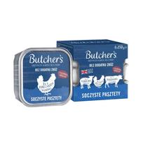 BUTCHER'S Original Mix Juicy Pates - šlapias šunų ėdalas - 4 x 150 g
