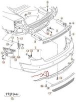 VAG OEM GENUINE AUDI A5 S5 GALINIS BUFERIS SPORTBACK 8T8807521A01C