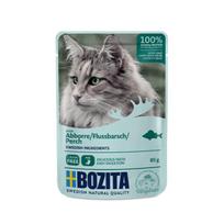 Bozita konservai su ešerio gabaliukais drebučiuose katėms, 85 g