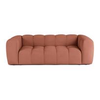 Terakotos spalvos iš velveto sofa 225 cm Cube – Bonami Selection