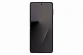 Samsung Galaxy Flip7 Silicone Case with Ring Black