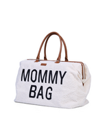 Didelė mamos rankinė - krepšys MOMMY BAG, Teddy White, Childhome
