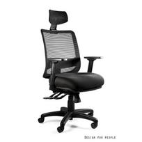 Ergonominė kėdė ilgoms darbo valandoms | Minkšta ofiso kėdė | Juoda