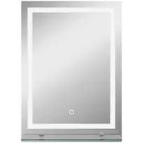 Vonios Veidrodis su LED Apšvietimu | 3 Spalvų Apšvietimas, Jutiklinis Jungiklis, 50x70 cm