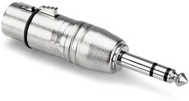 Hosa - Adapteris XLR lizdas - 6,35 mm TRS kištukas