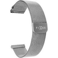 Fixed | Mesh Strap with Quick Release 22mm for Smartwatch | Silver FIXMEST-22MM-SL