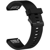 Fixed | Silicone Strap for Garmin QuickFit 20mm | Black FIXSST-QF20MM-BK