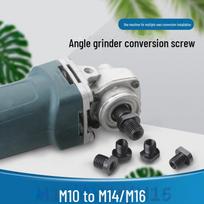 Kampinio šlifuoklio konversinis sraigtinis veržlė nuo M10 iki M14/M16, poliravimo mašinos priedas Angle Grinder Conversion Screw M10 to M14